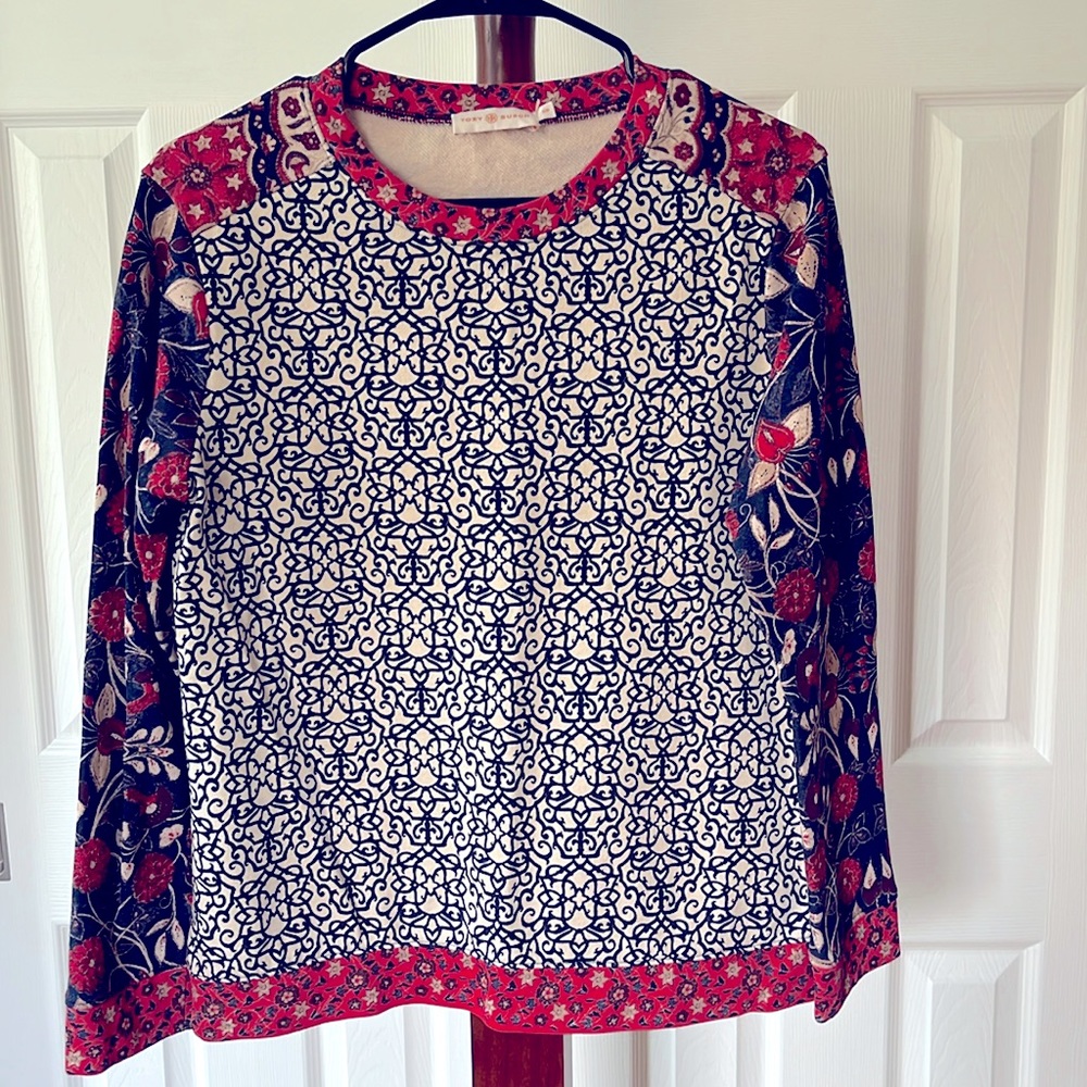 Tory Burch Cotton Printed Sweatshirt